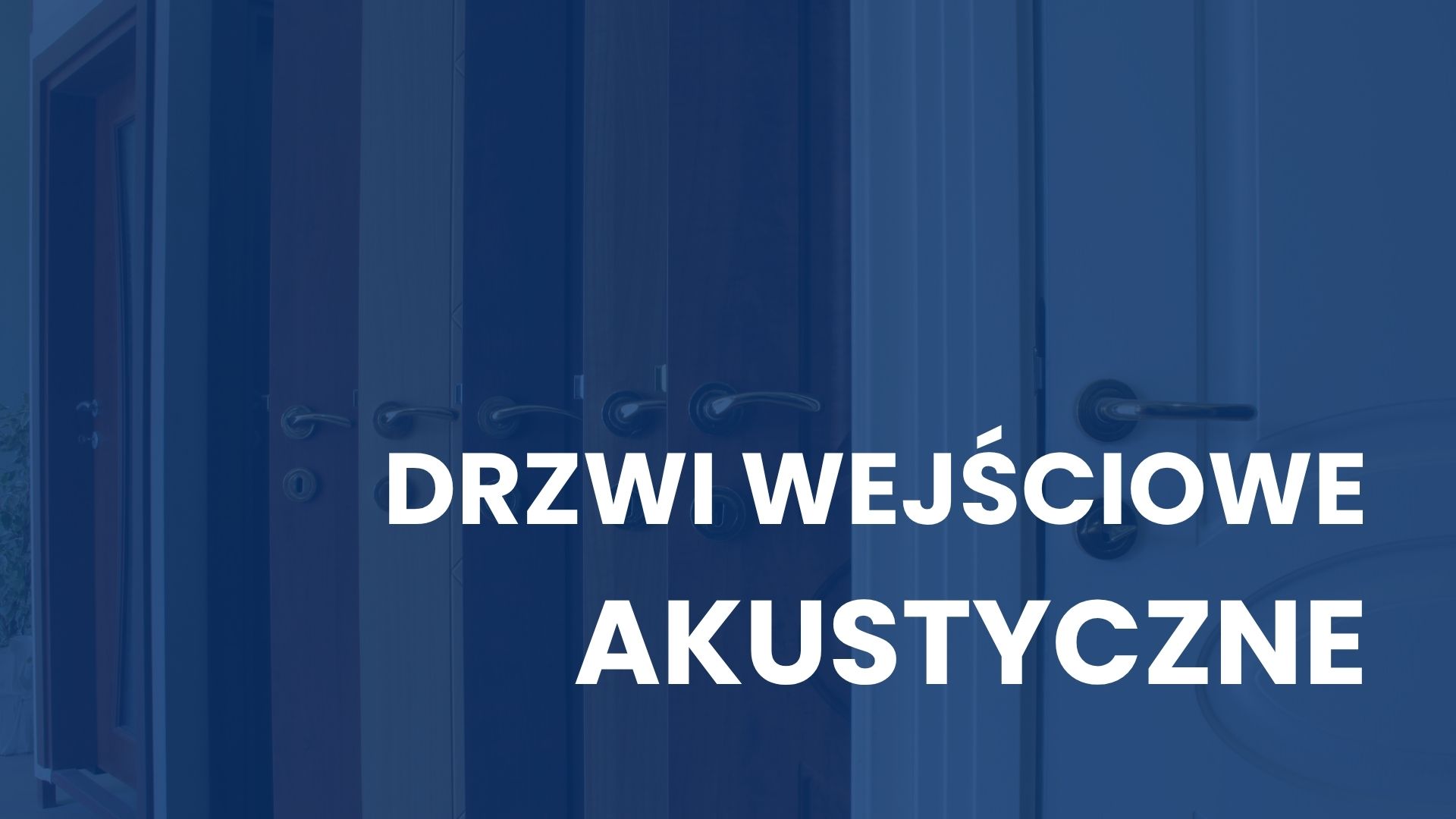 Drzwi wejściowe akustyczne