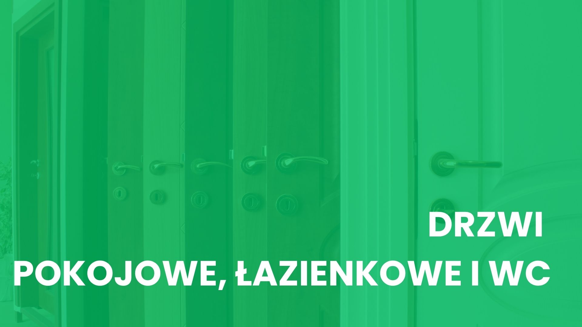 Drzwi pokojowe, łazienkowe i WC